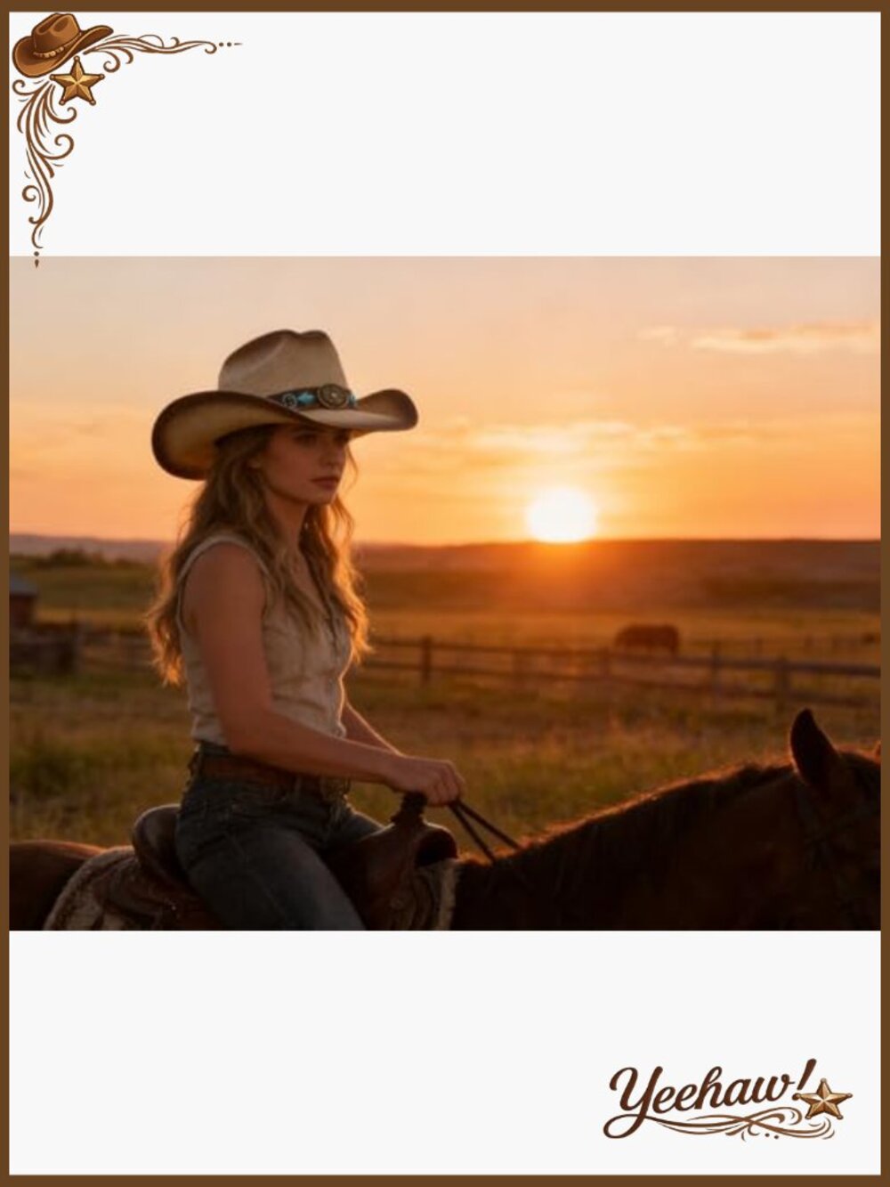 Straw Cowboy Hat Unisex Adjustable Fit Western Style Sun Protection - Picture 3 of 7